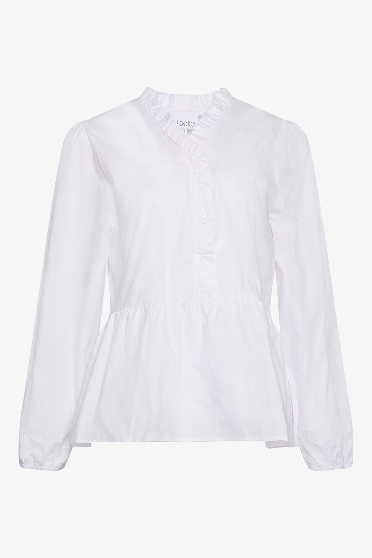 Noellas Matti Blouse Poplin White. Køb Bluser hos www.noellafashion.dk