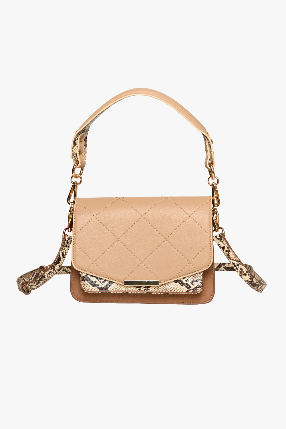 Noellas Blanca Bag Medium Snake Camel Snake. Køb Tasker hos www.noellafashion.dk