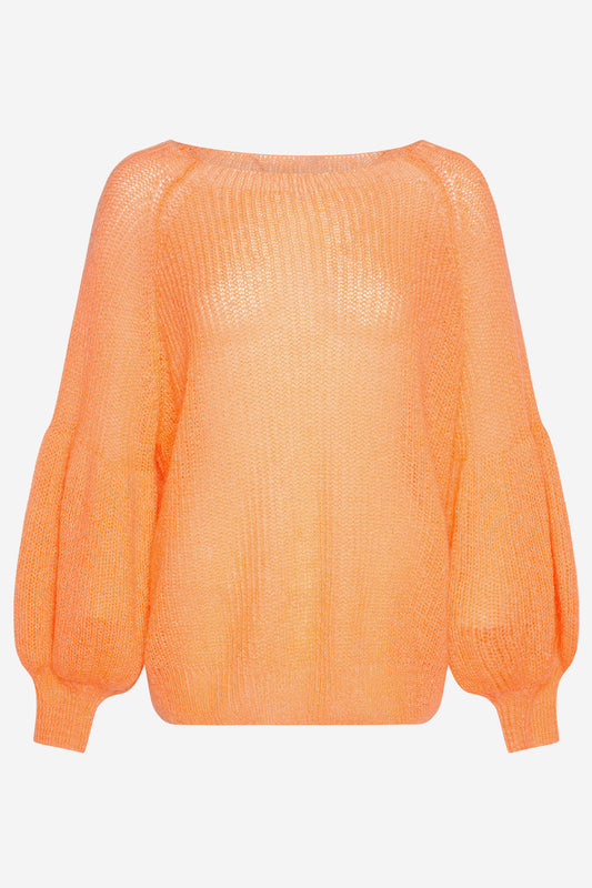 Noellas Miko Knit Sweater Melon. Køb Striktrøjer hos www.noellafashion.dk