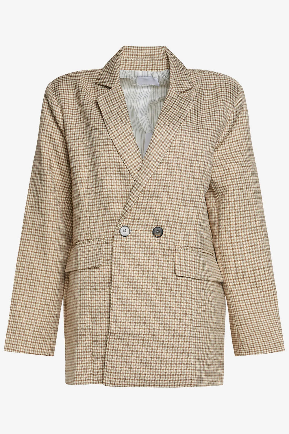 Mille Oversize Blazer Camel Checks