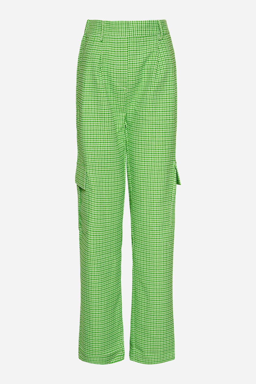 Noellas Mille Pants Lime green check. Køb Bukser hos www.noellafashion.dk