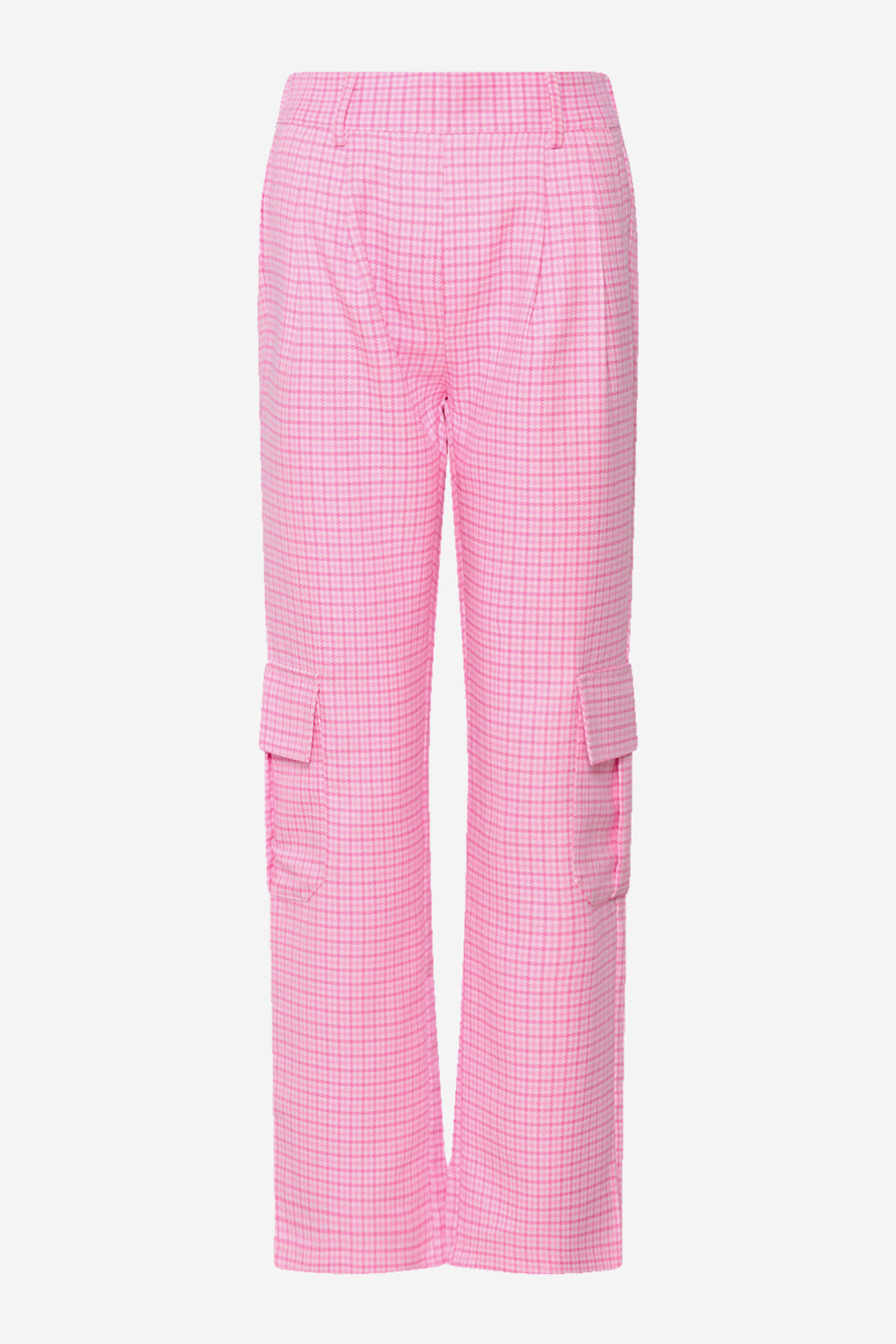 Noellas Mille Pants Candy pink check. Køb Bukser hos www.noellafashion.dk