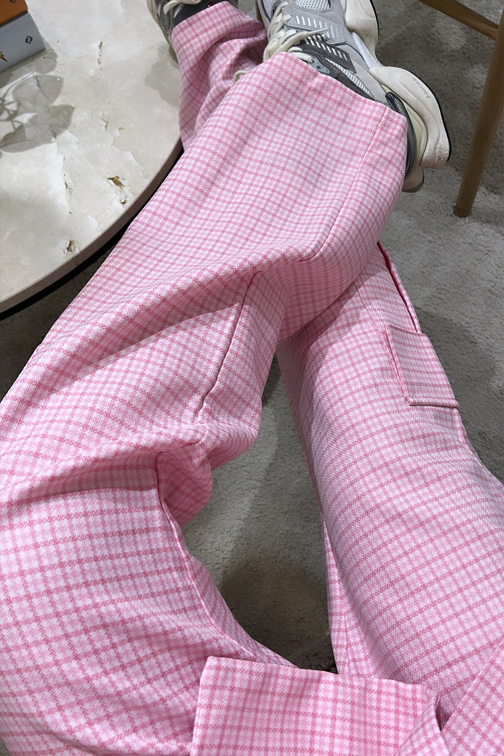 Mille Pants Candy pink check