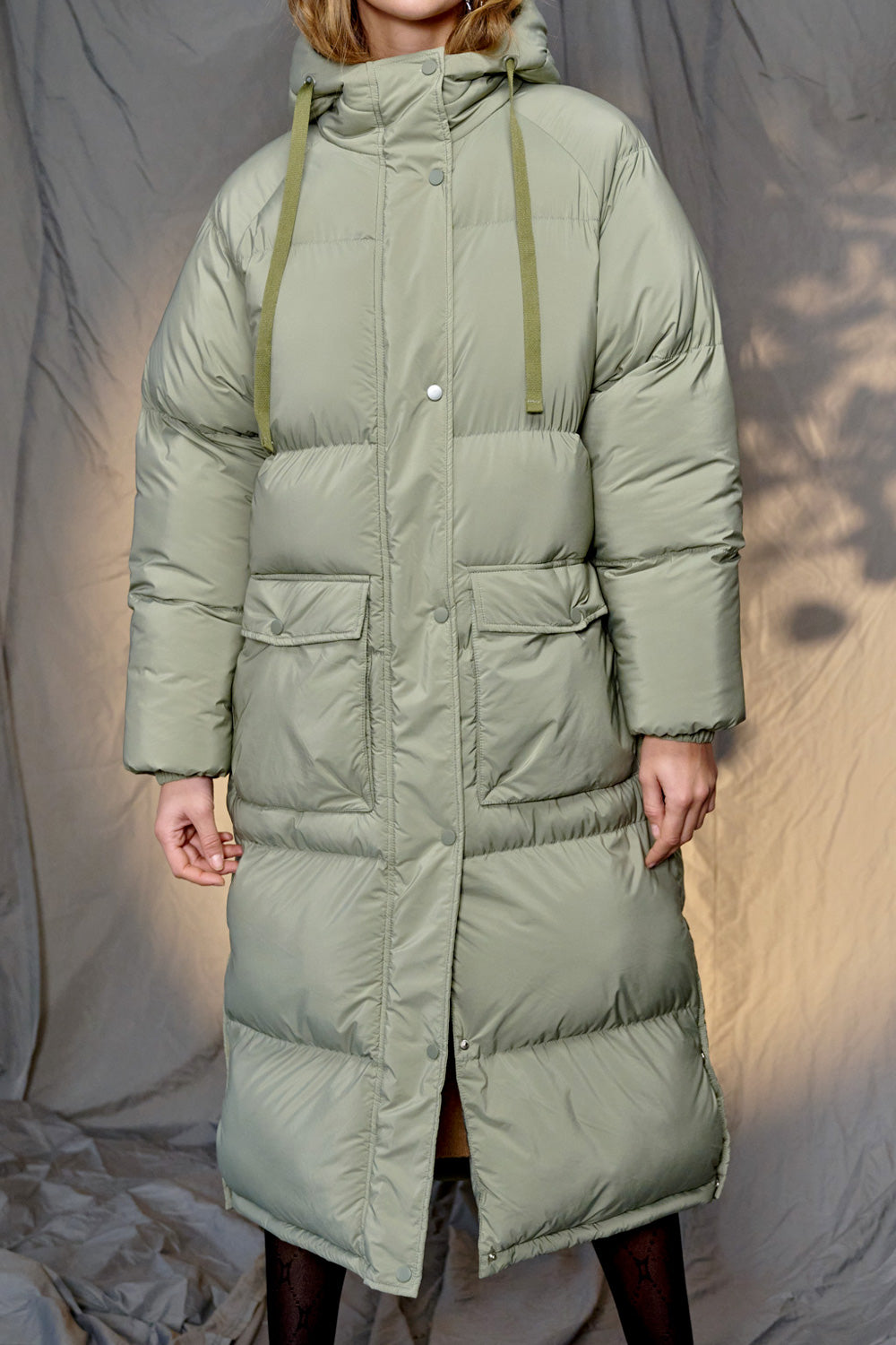 Nanna Puffer Coat Sage Green