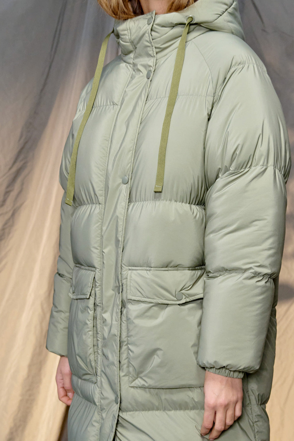 Nanna Puffer Coat Sage Green