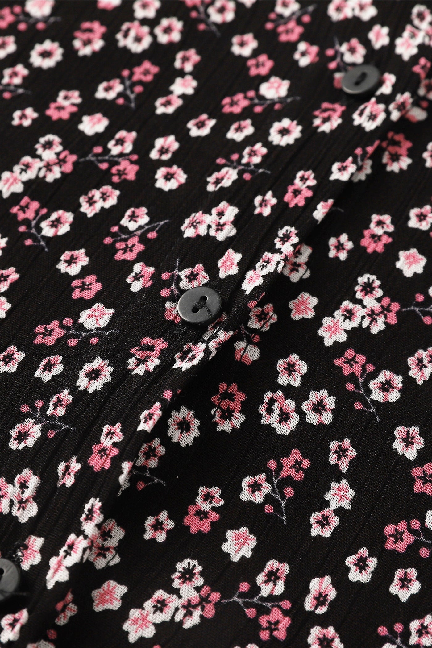 Nanna Dress Viscose Pink/black Flower