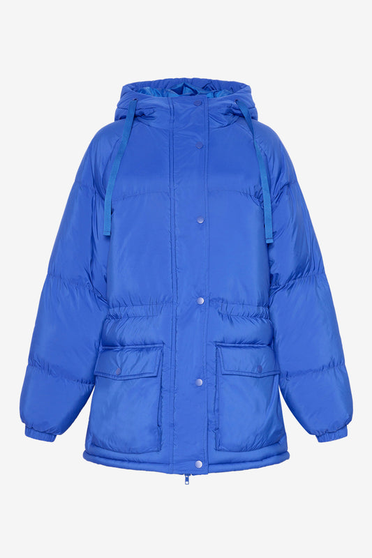 Noellas Nanna Puffer Jacket Cobalt Blue. Køb Jakker hos www.noellafashion.dk