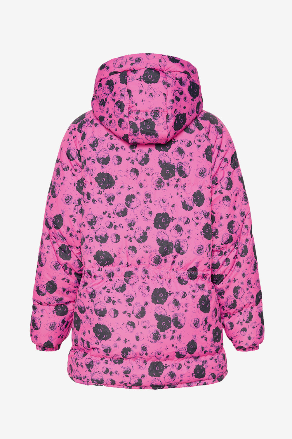 Noellas Nanna Puffer Jacket Fuchsia Flower.