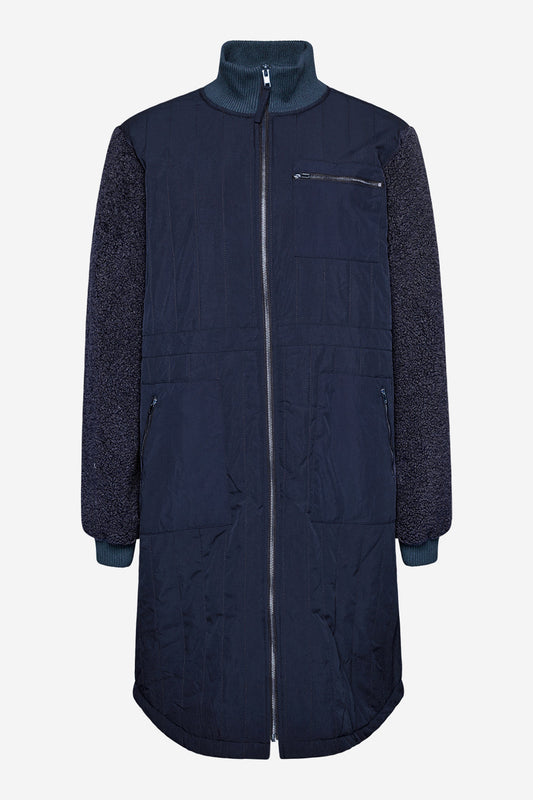 Noellas Kate Mix Coat Navy Mix. Køb Jakker hos www.noellafashion.dk