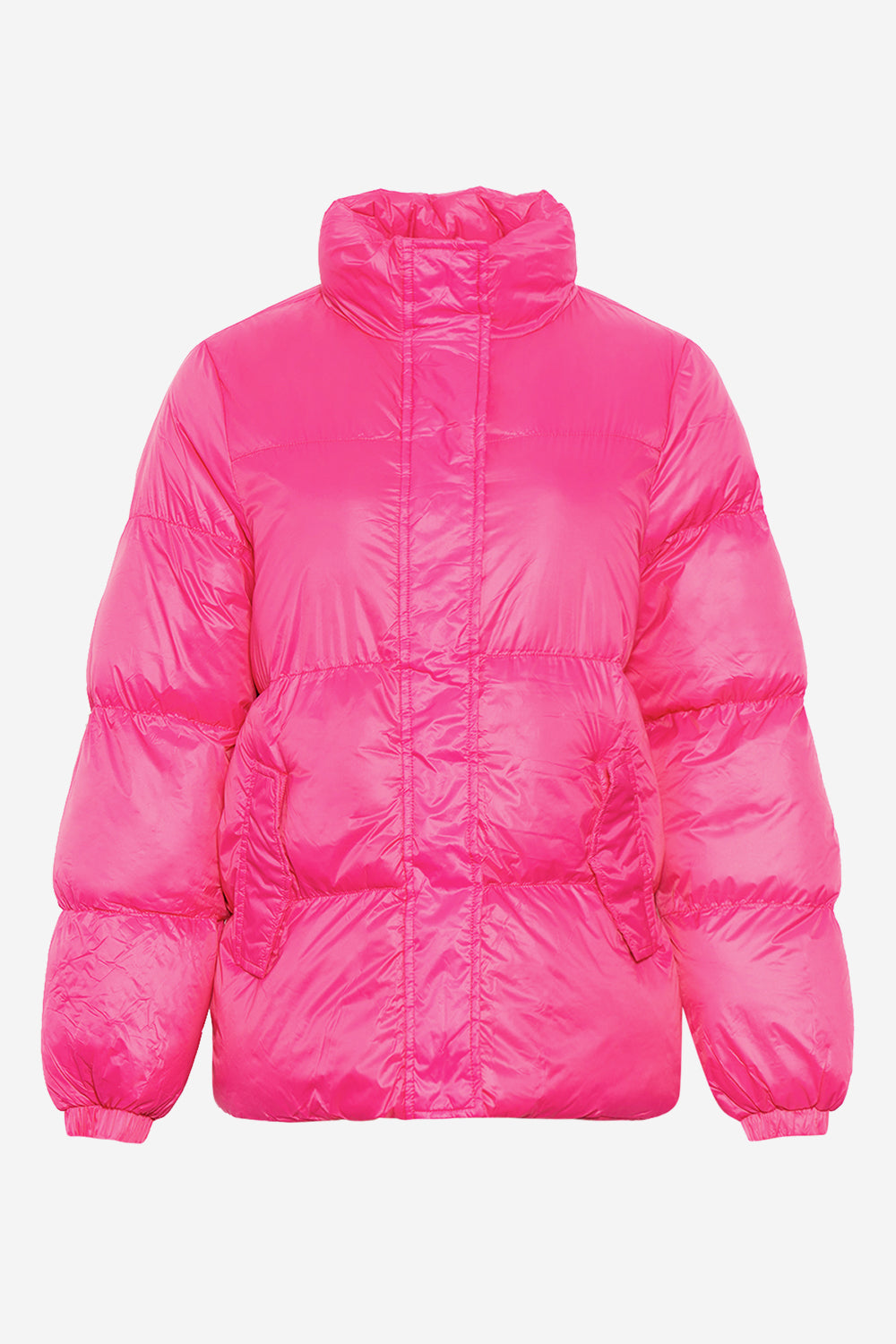 Noellas Nelli Puffer Jacket Fuchsia. Køb Jakker hos www.noellafashion.dk