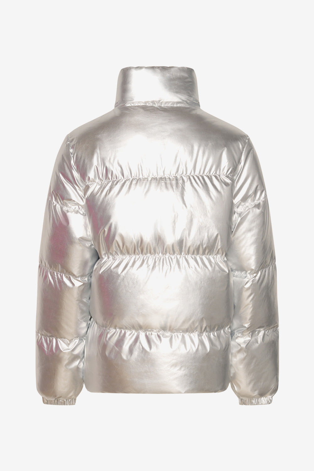 Nelli Puffer Jacket Silver Metal