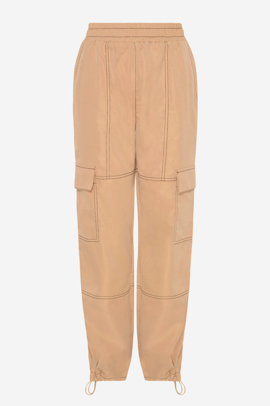 Noellas Noel Cargo Pants Sand. Køb Bukser hos www.noellafashion.dk