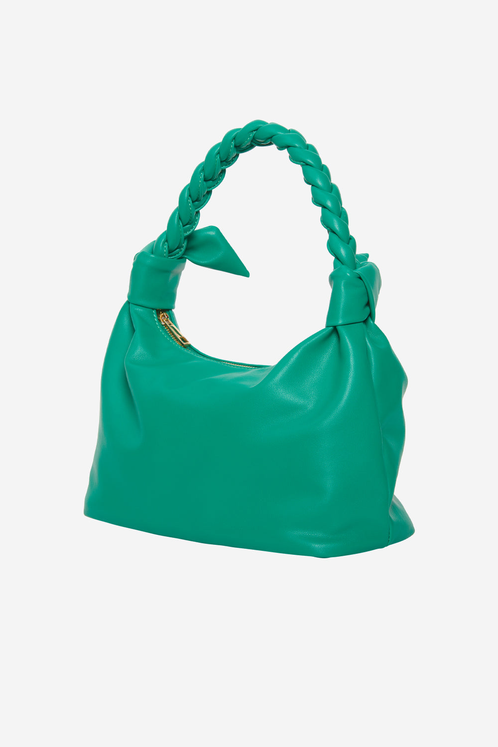 Olivia Braided Handle Bag Bright Green