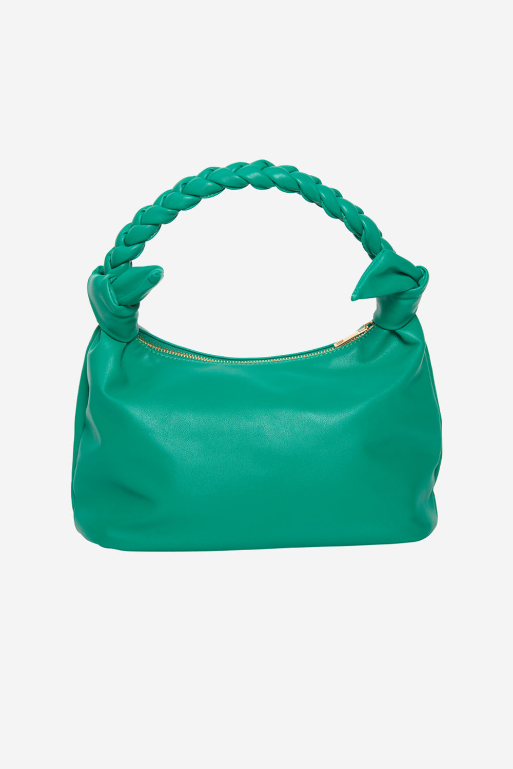 Olivia Braided Handle Bag Bright Green