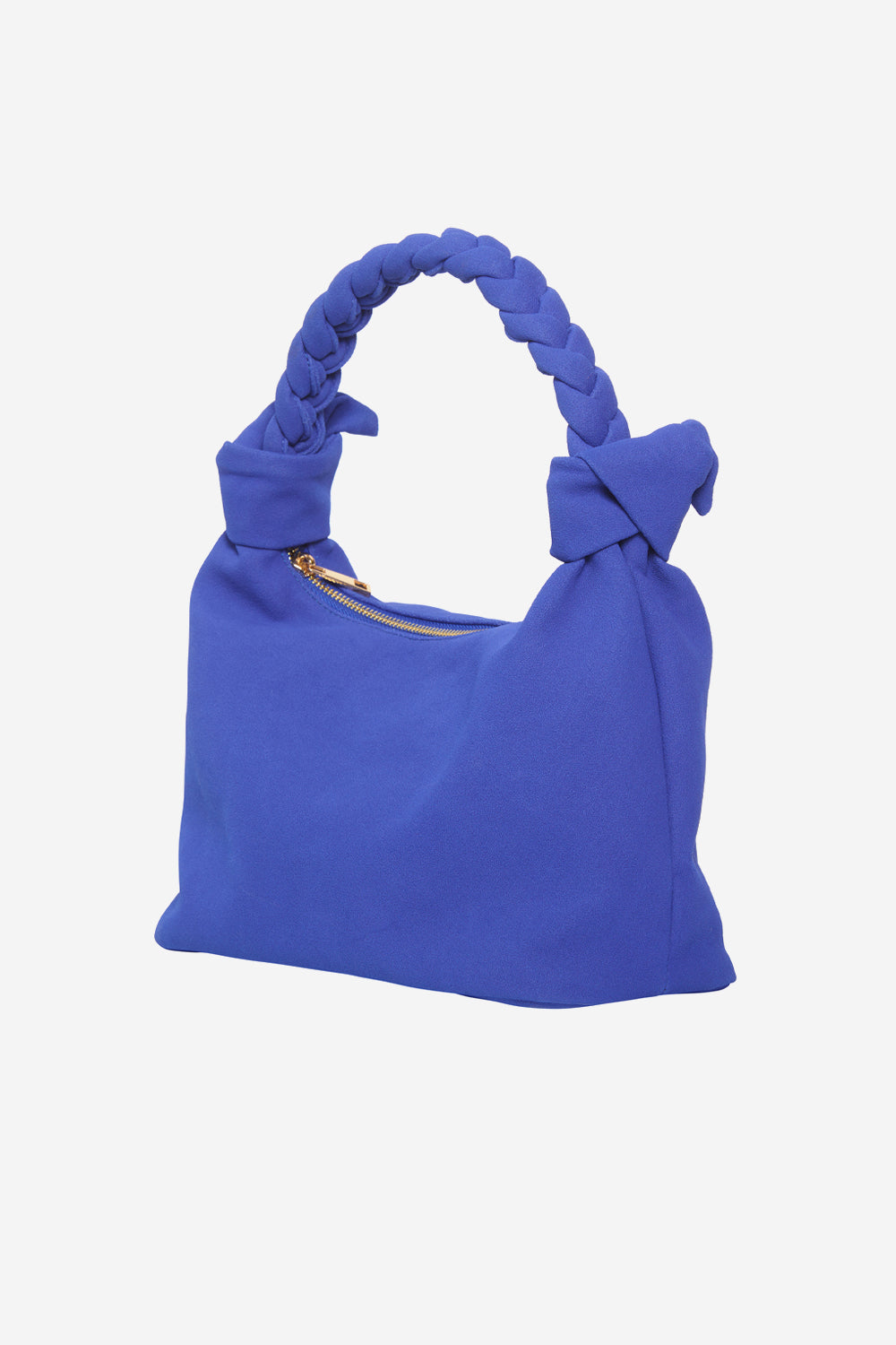 Olivia Braided Handle Bag Royal Blue