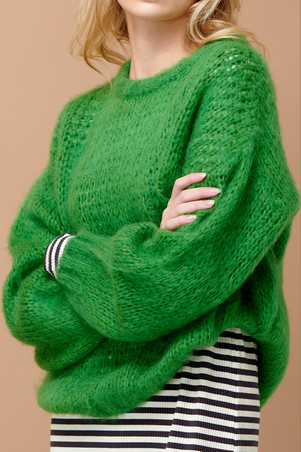 Delta Knit Sweater Grass Green