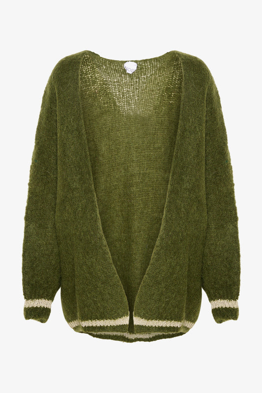 Noellas Paida Knit Cardigan Army. Køb Cardigans hos www.noellafashion.dk