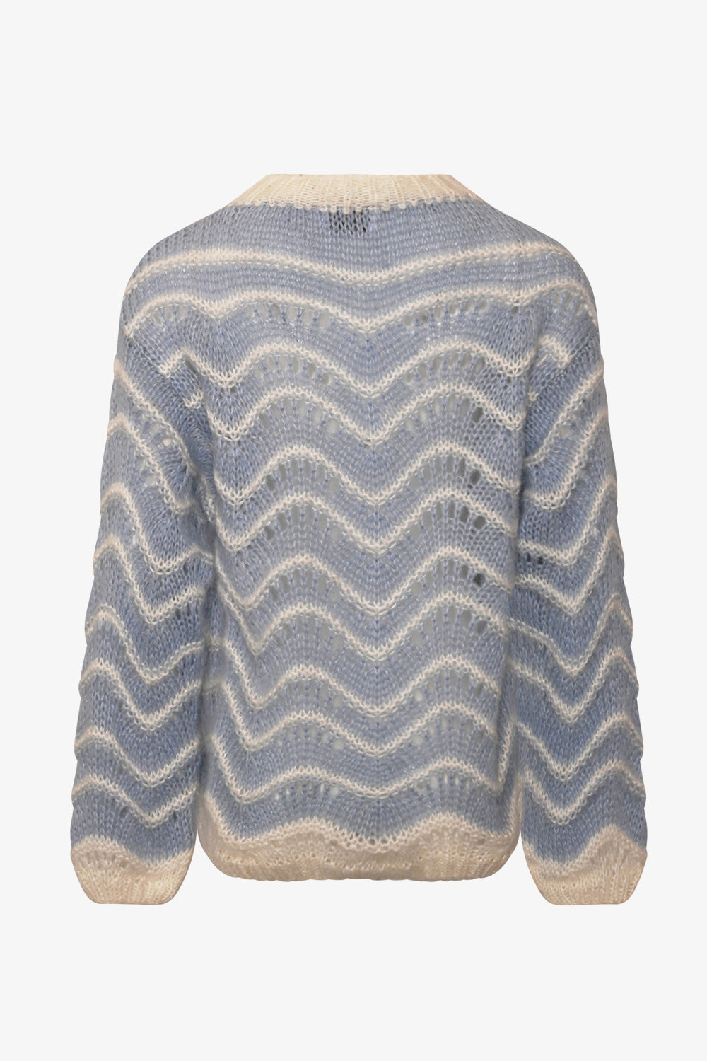 Panama Knit Jumper Dusty Blue