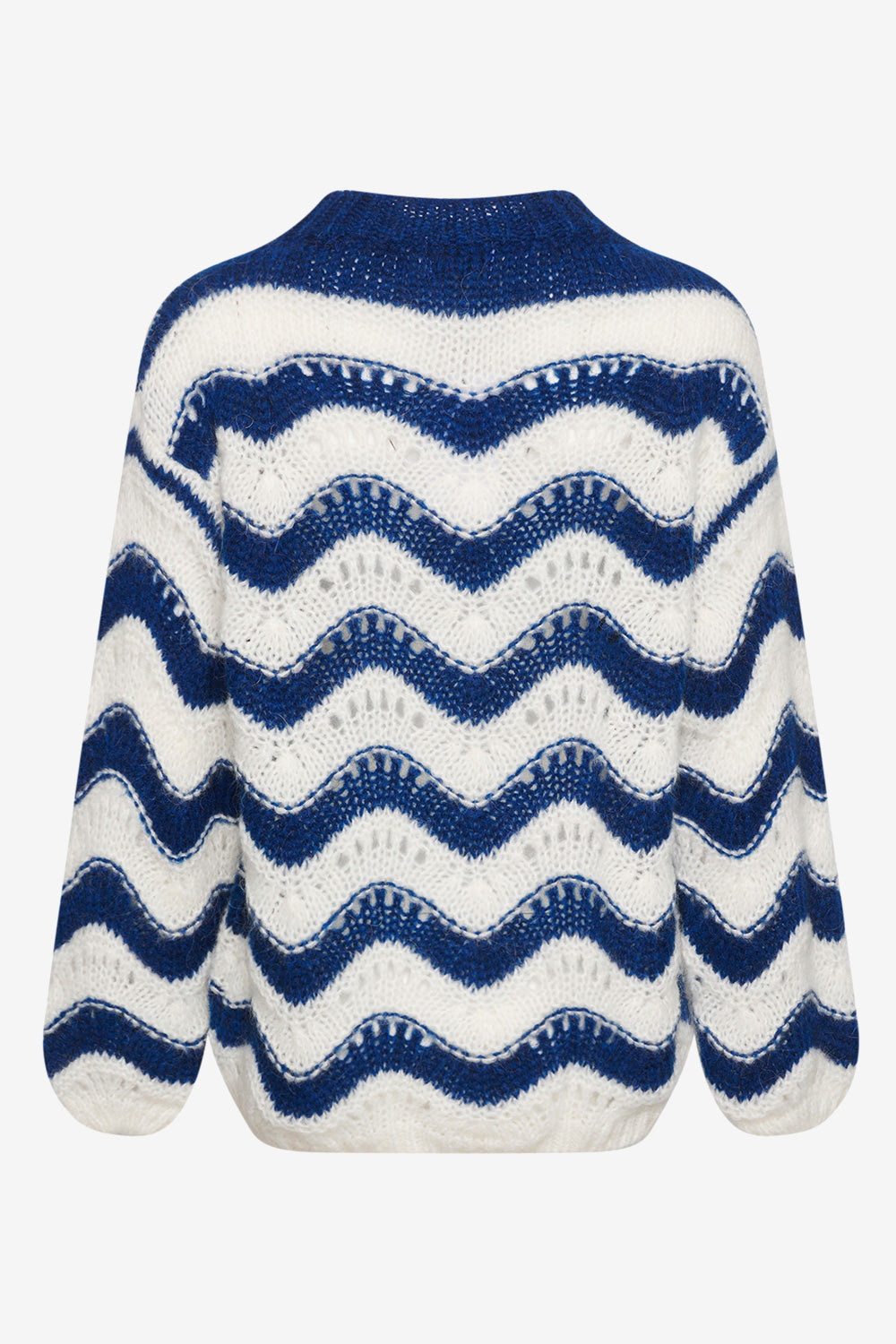 Panama Knit Jumper Cream/Navy Mix