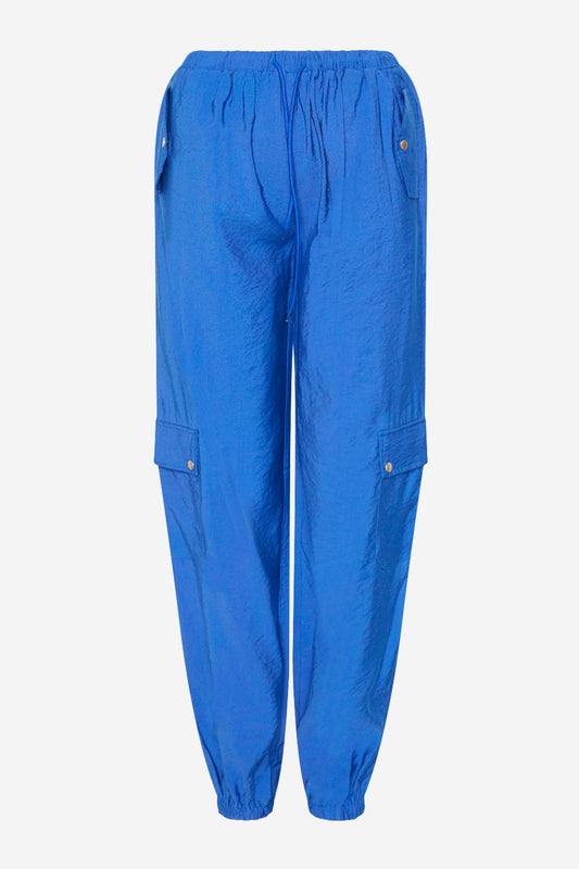 Noellas Paola Cargo Pants Electric Blue. Køb Bukser hos www.noellafashion.dk