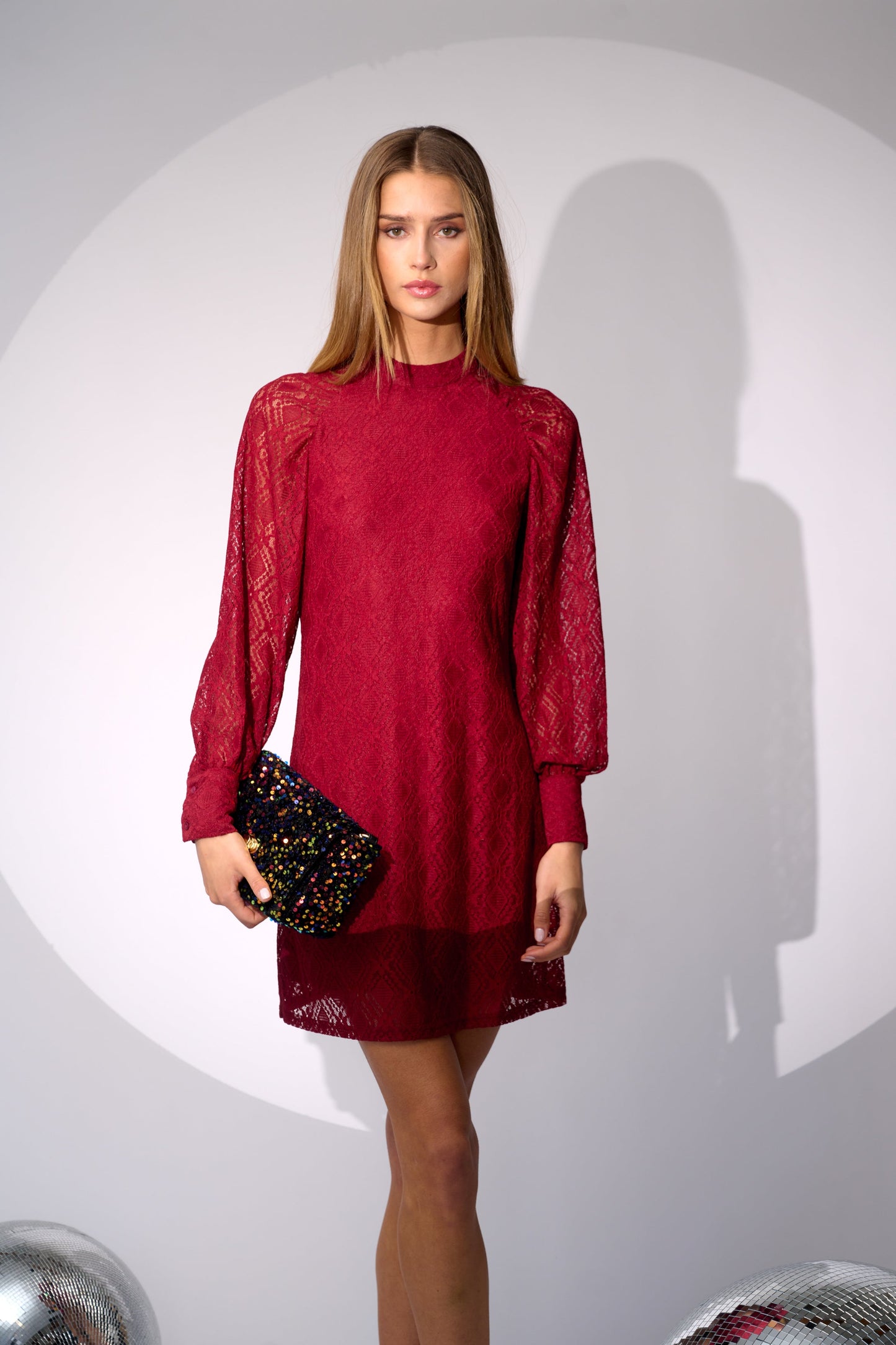 Texas Lace Dress Red