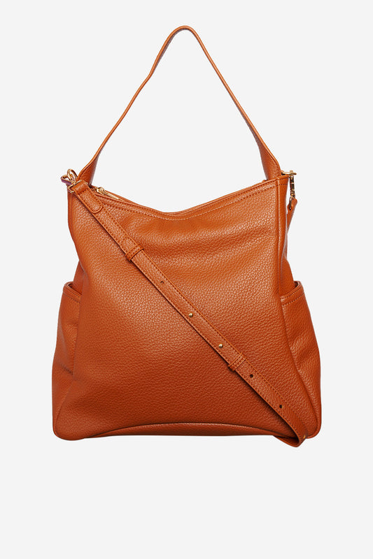 Noellas Penny Tote Bag Cognac. Køb Tasker hos www.noellafashion.dk