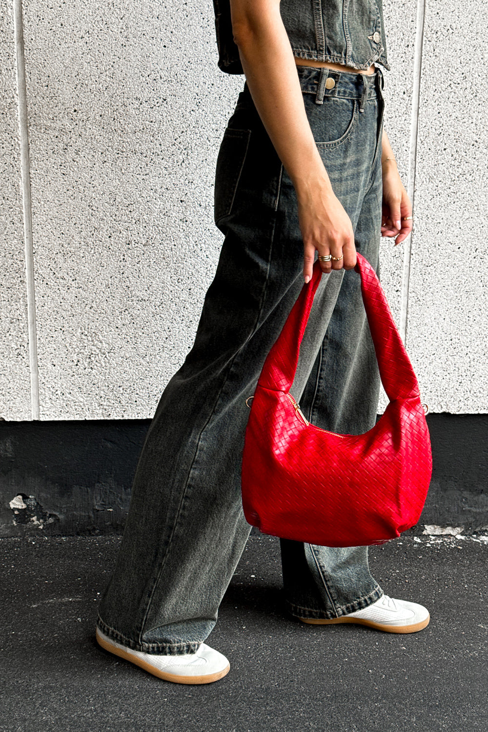 Noellas Peony Bag Red. Køb Tasker hos www.noellafashion.dk