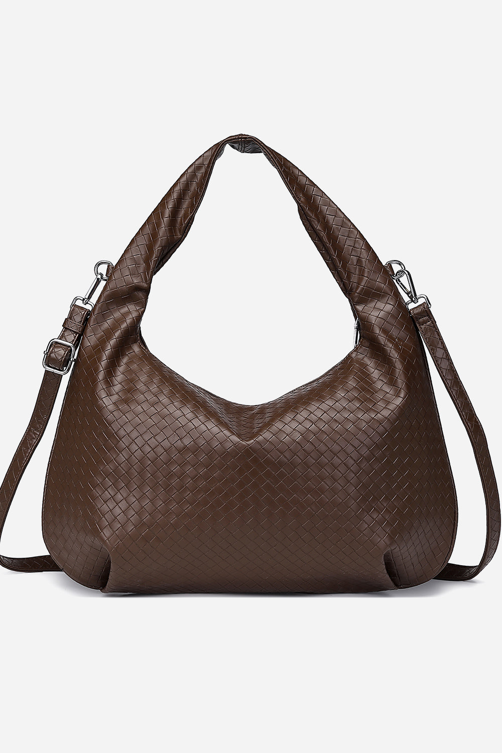 Peony Hobo Bag Dark Brown