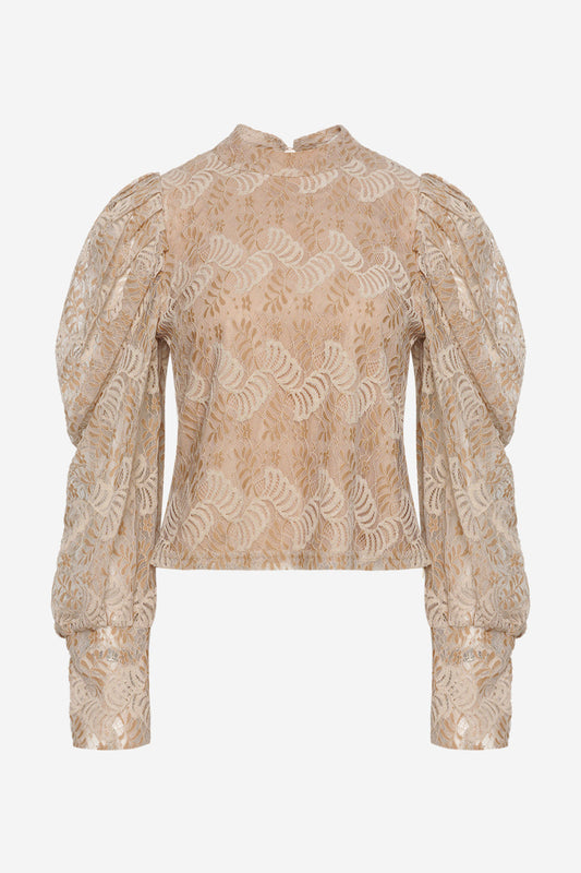 Noellas Phoenix Blouse Sand. Køb Bluser hos www.noellafashion.dk