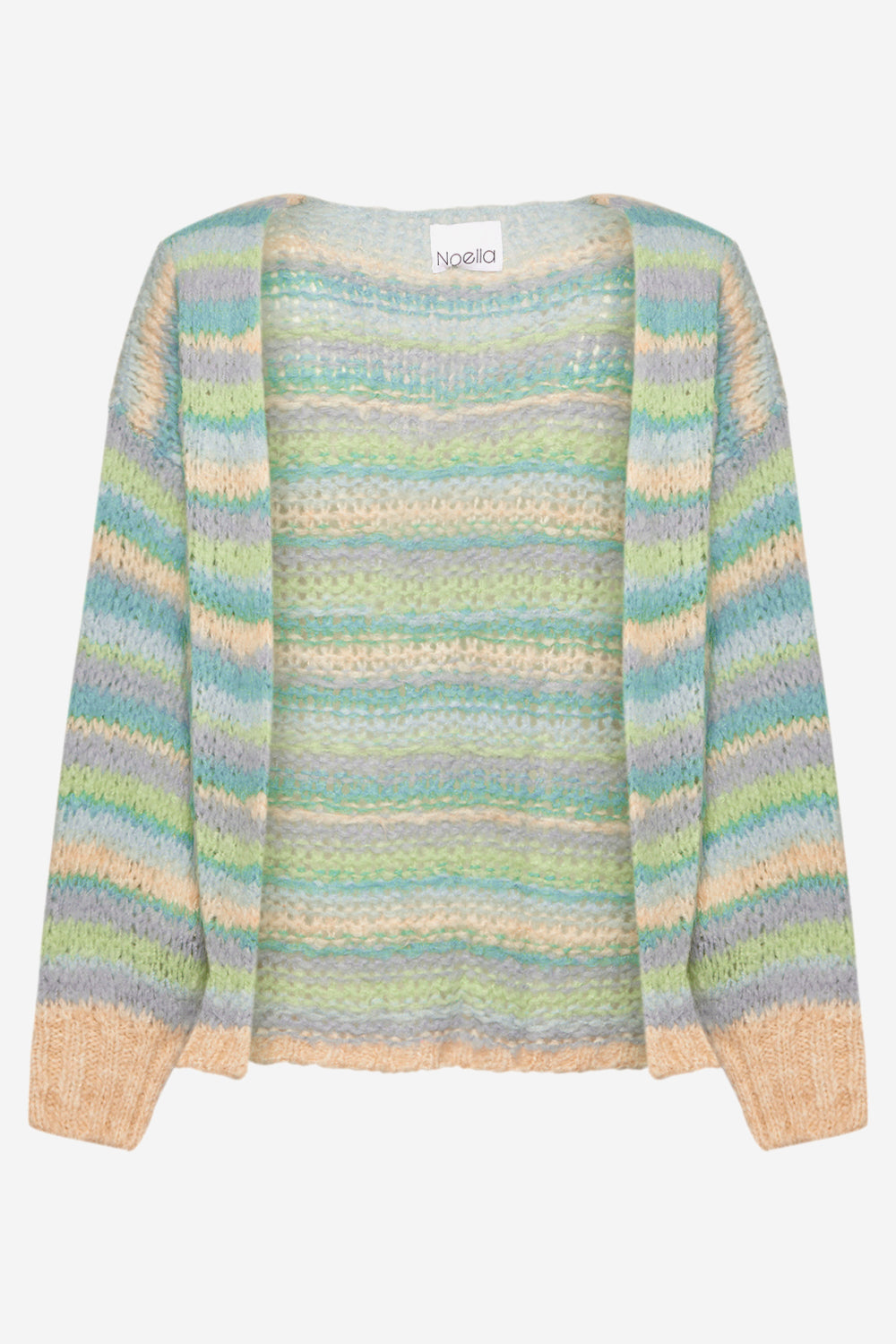 Noellas Pool Knit Cardigan Blue/Green Mix. Køb Cardigans hos www.noellafashion.dk