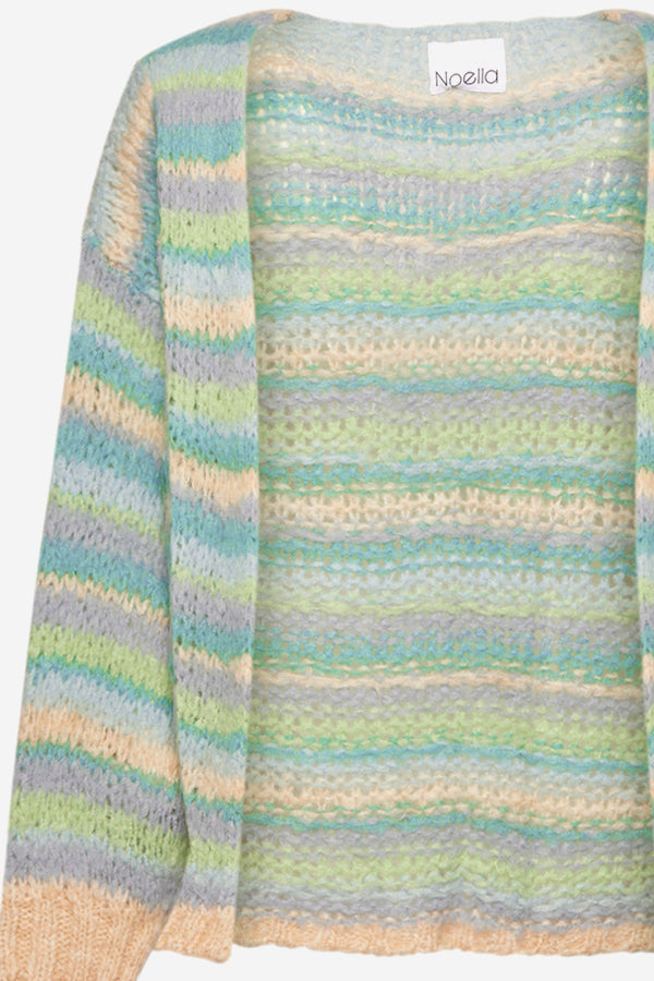 Pool Knit Cardigan Blue/Green Mix