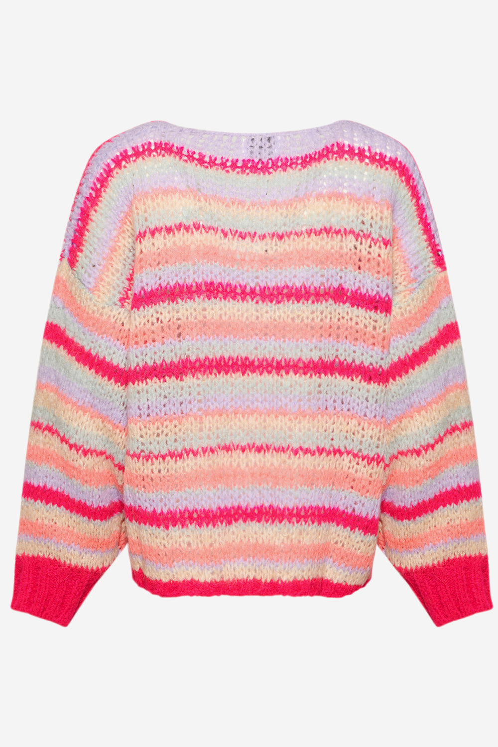 Pool Knit Cardigan Pink Mix