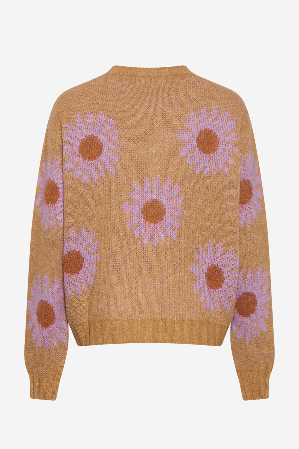 Raya Knit Sweater L/S Sand/Lavender Flower