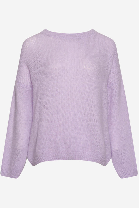 Noellas Renn Knit Sweater Lavender. Køb Striktrøjer hos www.noellafashion.dk