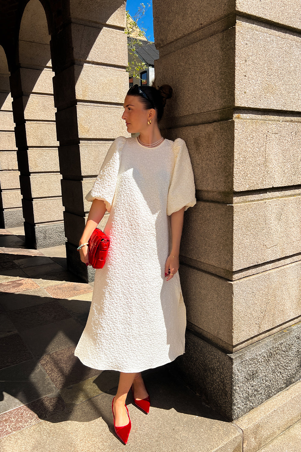 Reno Pastis Long Dress Cream