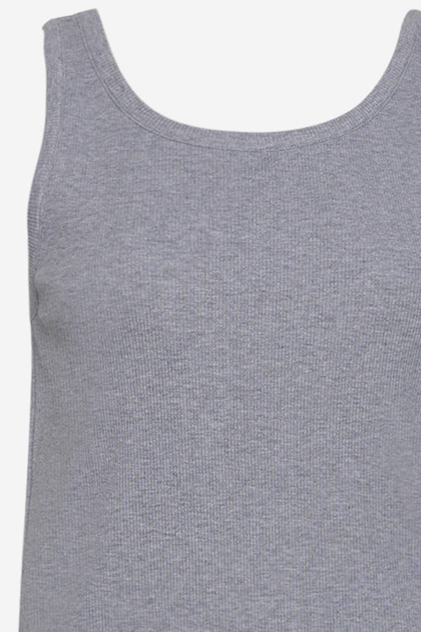 Noellas Riju Tanktop Solid Grey Melange.