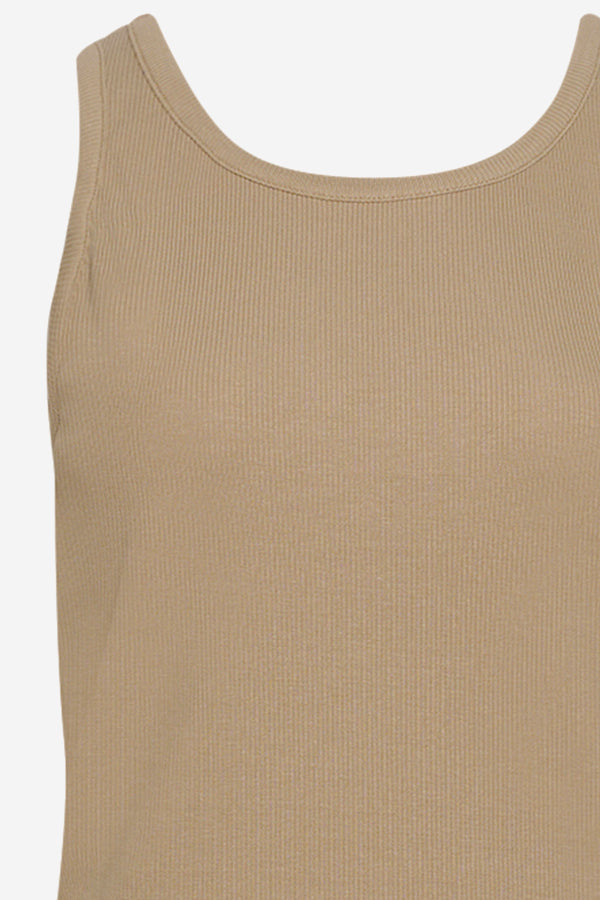 Riju Tanktop Solid Sand