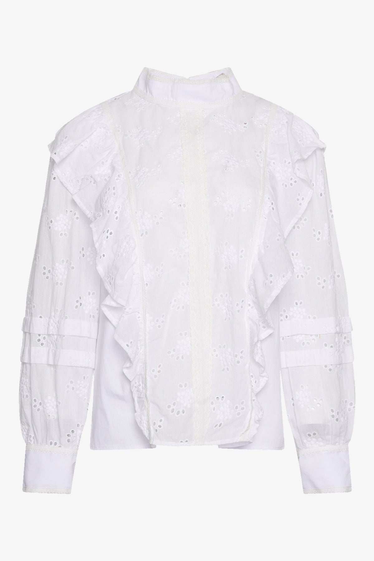 Noellas Rina Blouse White. Køb Bluser hos www.noellafashion.dk