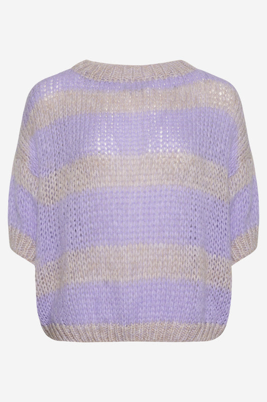 Noellas Riri Knit Jumper Lavender/Purple. Køb Striktrøjer hos www.noellafashion.dk