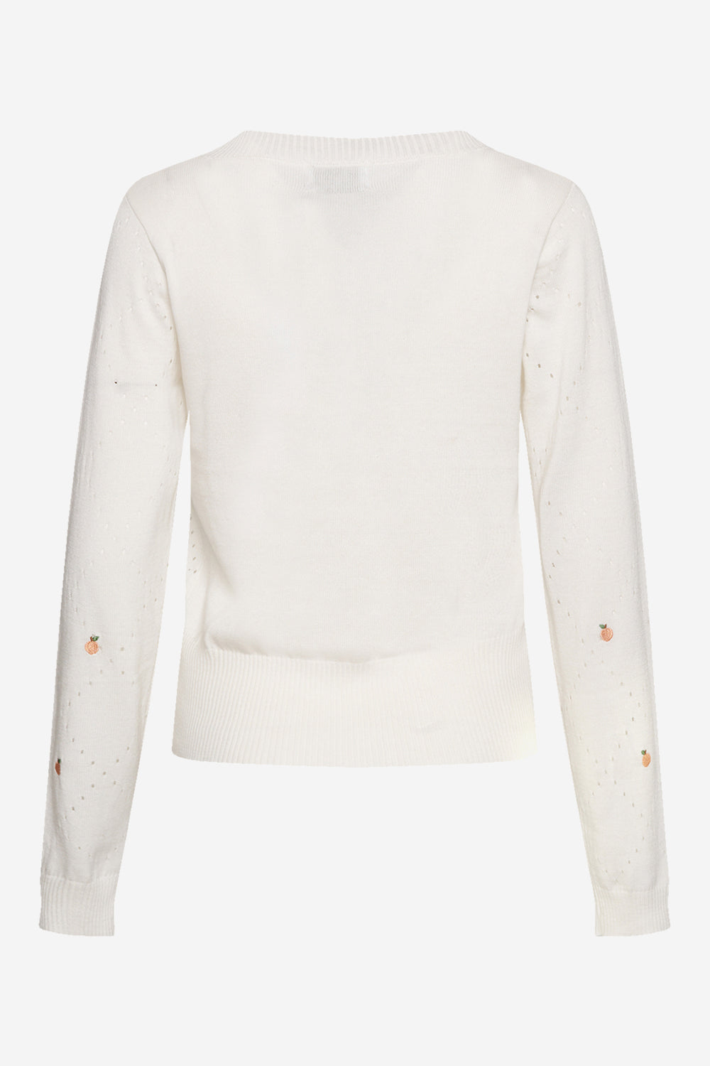 River Fine Knit Jumper Cream/Orange Apricot