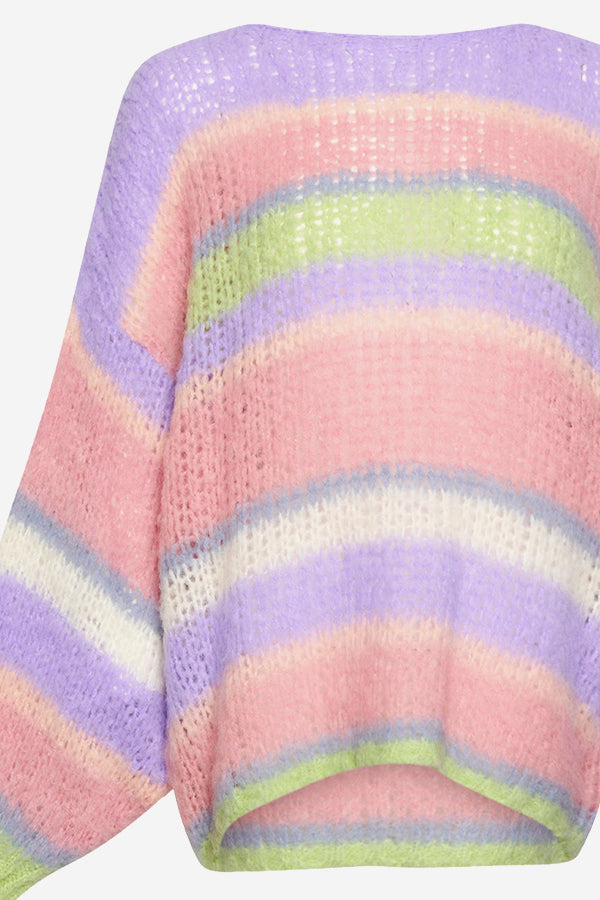 Rona Ella Knit Sweater Soft Pastel Mix