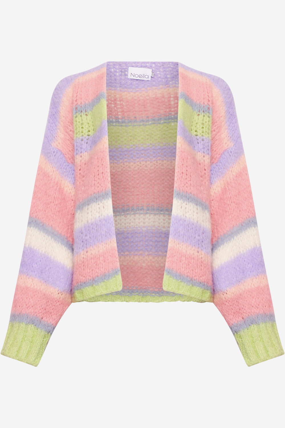 Noellas Rona Ella Knit Cardigan Soft Pastel Mix. Køb Cardigans hos www.noellafashion.dk