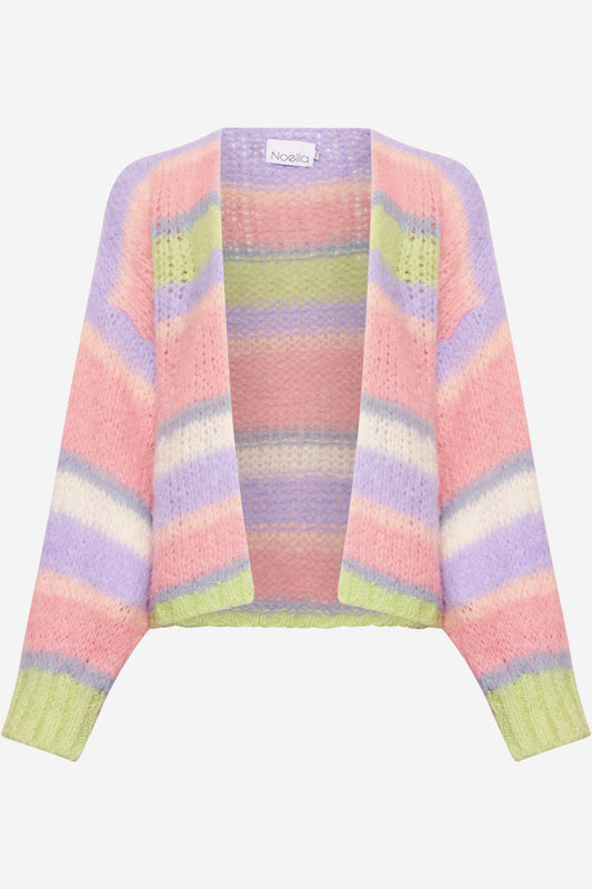 Noellas Rona Ella Knit Cardigan Soft Pastel Mix. Køb Cardigans hos www.noellafashion.dk