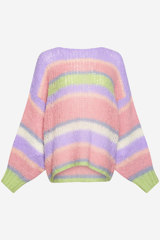 Noellas Rona Ella Knit Sweater Soft Pastel Mix. Køb Striktrøjer hos www.noellafashion.dk