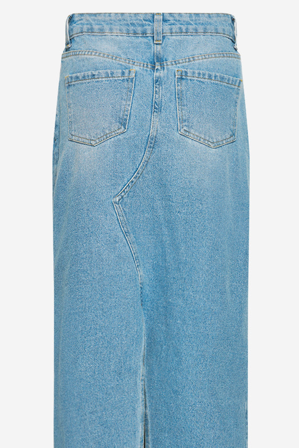 Rory Denim Skirt Light Blue Washed