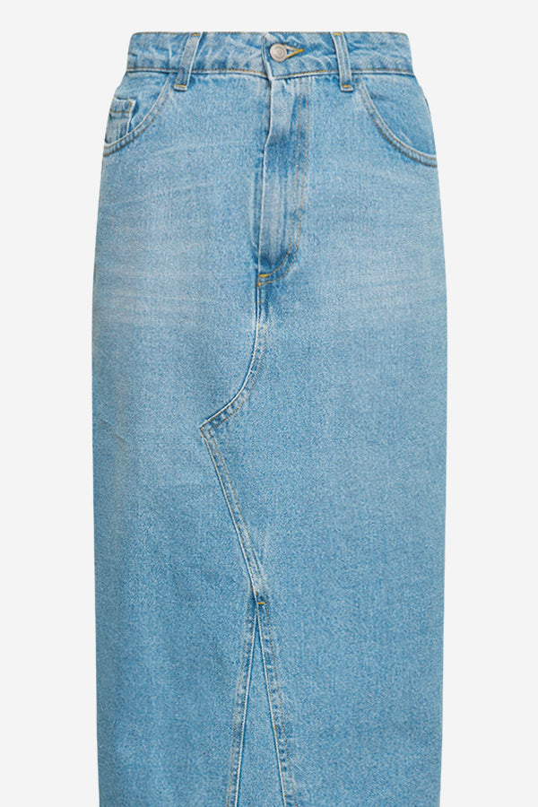 Rory Denim Skirt Light Blue Washed