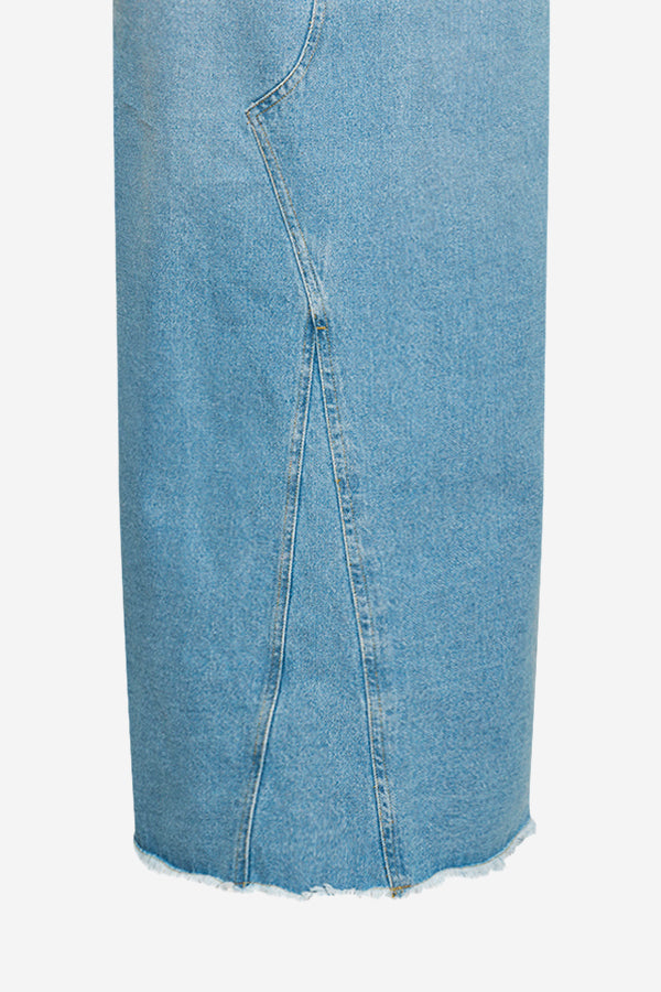 Rory Denim Skirt Light Blue Washed