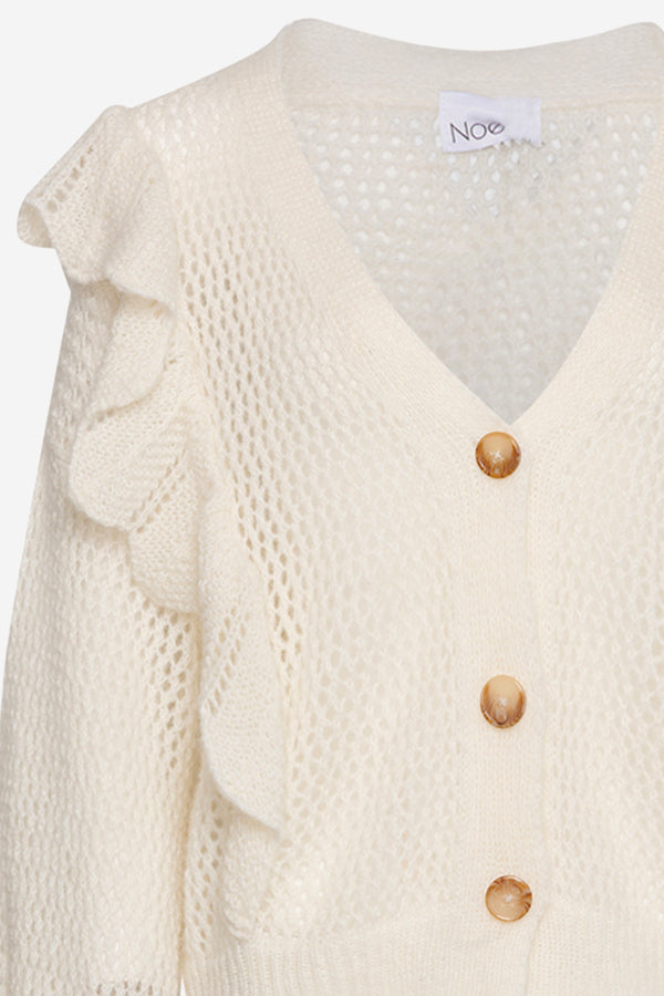 Rosa Knit Cardigan Cream