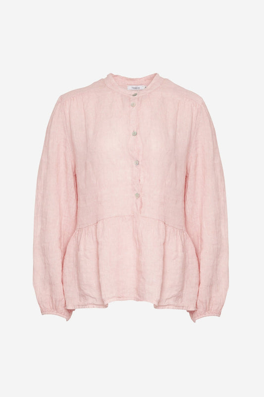 Noellas Rosi Blouse Linen Rose. Køb Bluser hos www.noellafashion.dk