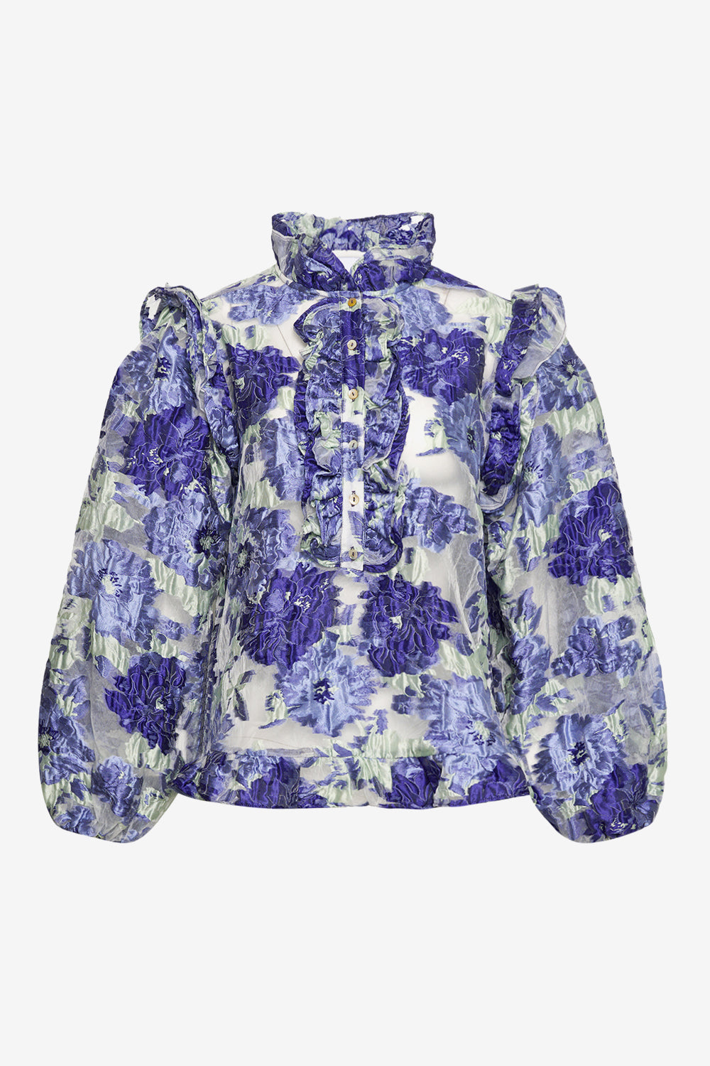 Noellas Rowan Blouse Purple Mint Mix. Køb Bluser hos www.noellafashion.dk